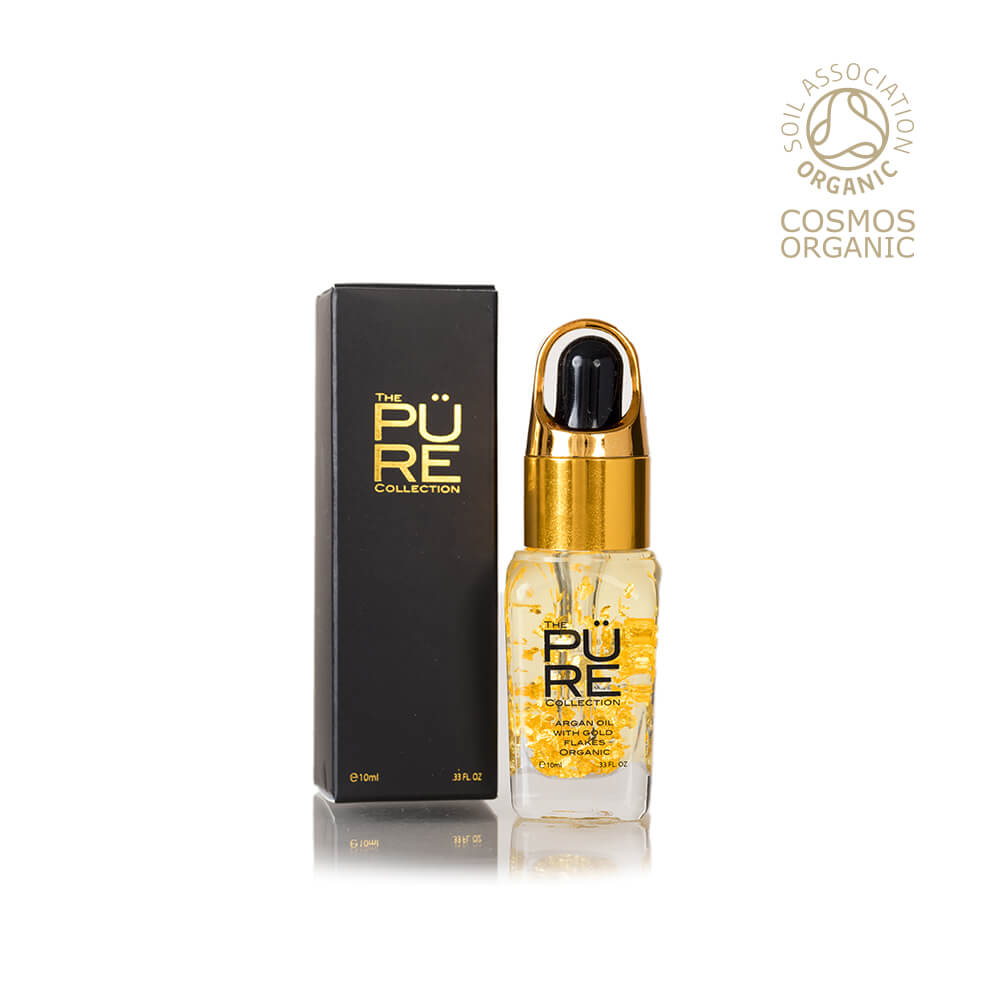 Argan Oil 100% Certified Organic With 22kt Gold Flakes 10 ml